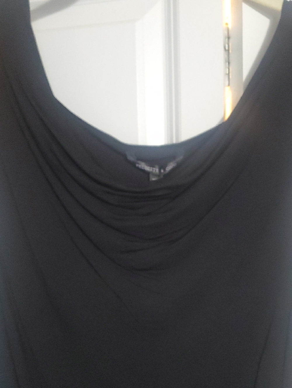 Felicity & Coco Sleeveless Black Cowl Neck Midi Dress - Picture 3 of 8